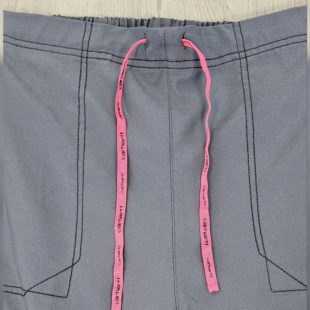Carhartt Women's Charcoal V-Neck Scrub Set - Picture 8 of 13